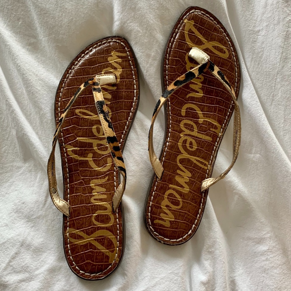 Sam Edelman Leopard Print "Gracie" Sandals